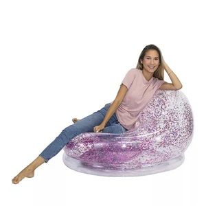 New - Inflatable Air City Chair Style Ottoman Air Gaming Chair AirCandy Pink G…